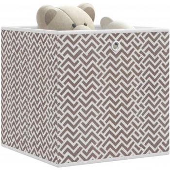 Set di Scatole per Riporre 10 pz 32x32x32 cm Tessuto Non Tessuto