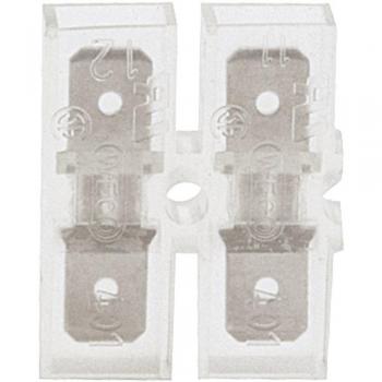 Klauke 8002 Insulated Blade Terminal 6.3 mm Width 0.8 mm Thickness Transparent