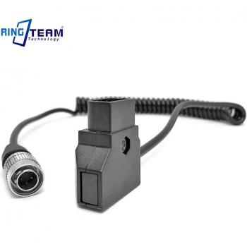 Adaptador D-Tap a Hirose 4 Pin Espiral para Grabadoras ZOOM