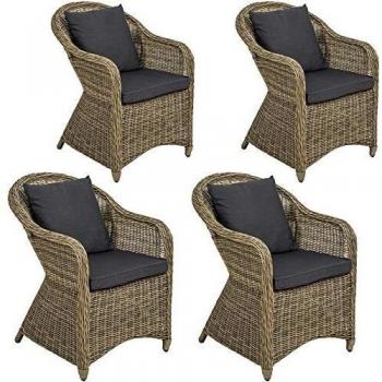 Poltrone Outdoor Rattan 4 Unità