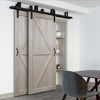Portale in Legno Doppio Scorrevole 205x105