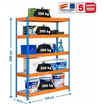Étagère Métallique SimonRack 5 Étagères 300 kg