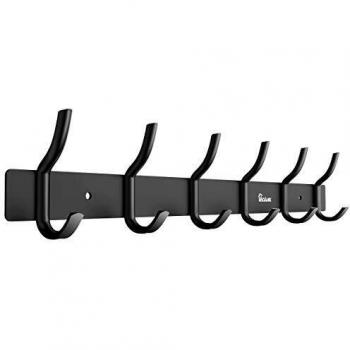 Anjuer Multi-Purpose 6-Panel Aluminum Coat Rack with Hat Holder