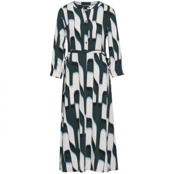 Midi Robe à motifs Vert Femme Street One Taille 36