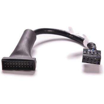 Adaptador hembra USB 2.0 a macho USB 3.0 de 12cm, Velocidad 480Mbps