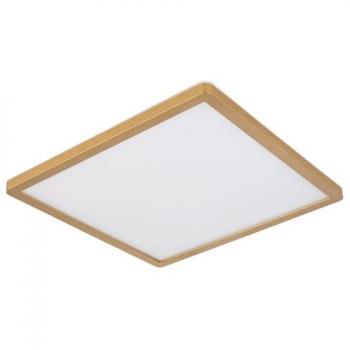 Brass‑Colored Sapana LED Ceiling Fixture – 42 cm x 42 cm, 2.5 cm Tall