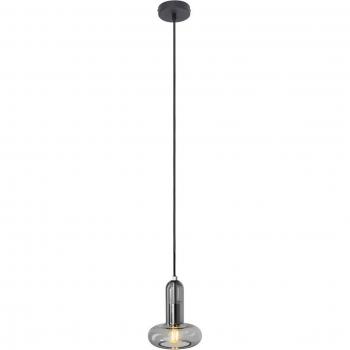 Lumière Verte Suspension Perseus Gris Fumé Ø 15 cm Verre Régulation Variable