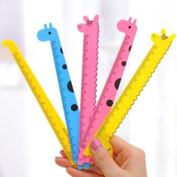 3 PCS Cute Giraffe School Rulers