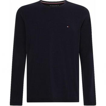 Tommy Hilfiger Regular Fit Longsleeve aus Viskose mit Label-Stitching Größe S