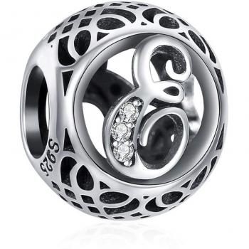 Pendentif Lettre E en Argent 925 pour Bijoux