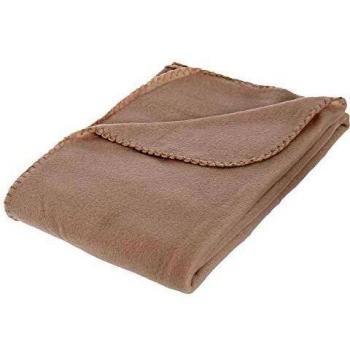 Coperta morbida beige 125x150 cm Atmosphera