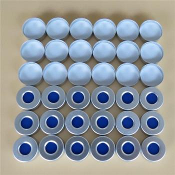 Silicón Septa Dual Color 20×3 mm con Tapa Aluminio Engarzado – Agujero 10 mm – Caja de 100