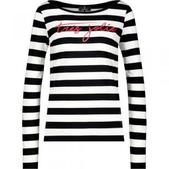 Monari Langarmshirt Damen Schwarz 36