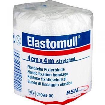Elastomull 4 cm x 4 m elastische Fixierbinde, 1 St