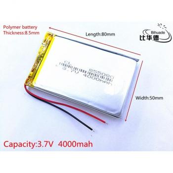 Pack de batteries LiPo rechargeables 3,7 V 4000 mAh – Modèles 855080/805080 – Mp3