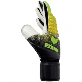 ERIMA Junior Goalkeeper Gloves FLEXINATOR New Talent – Schwarz‑Gelb Mix – 5 Größe