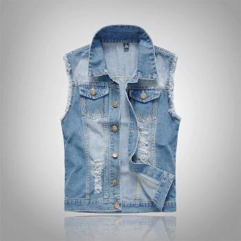 Chaleco Vaquero de Algodón para Hombre