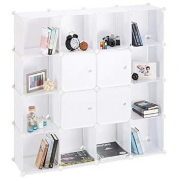 Étagère DIY 16 Compartiments Plastique 127 x 127 x 31,5 cm