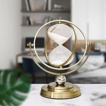 Rotating Sand Timer with Metal Frame