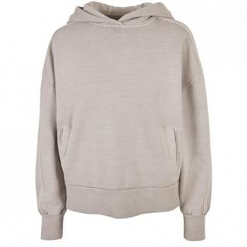 Heavyweight Urban Classics Fleece Hoodie for Women, Warm Grey M