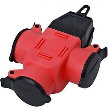 InterBaer 9007-002.01 3-Way Connector Red IP44 230V