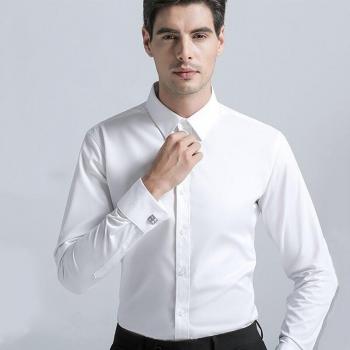 Camisa formal de color sólido para hombres