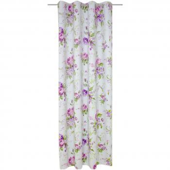 Wirth Vorhang mit Ösen Montrose, Polyester, 150 x 145 cm, Rosé-lila