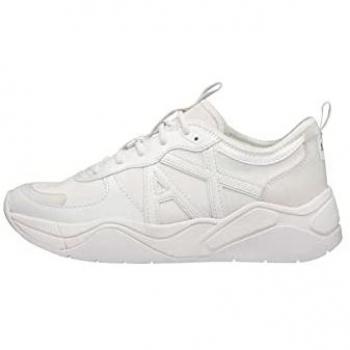 Baskets blanches en micro-suède Armani Exchange pour femme