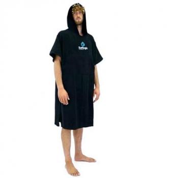 Poncho de Buceo Surflogic Logo Negro Adulto Talla Única Unisex