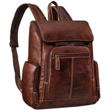 Giacomo STILORD Business‑Leder‑Rucksack für 13–14 Zoll Notebook – Damen & Herren