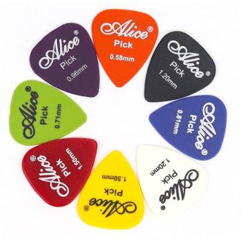 Médiator Fusion de Couleurs ABS – Ensemble 6 Formats pour Guitare
