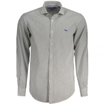 Men's White Striped Cotton Shirt