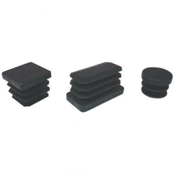 Emballage de 8 embouts ailerés 25 × 25 mm en noir