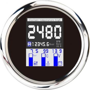 85mm Universal Multi-functional Gauge Meter with Water Temp and Oil Pressure