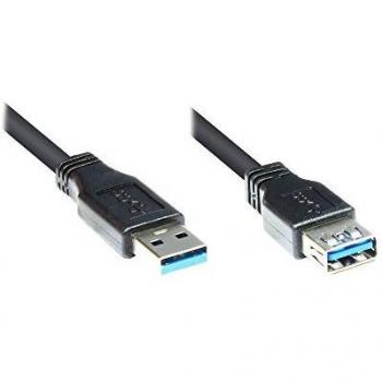 Good Connections USB 3.0 Verlängerungskabel 1m Stecker A auf Buchse A schwarz