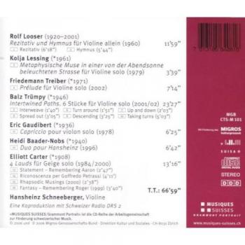 Rezitativ & Hymnus per violino – 1960