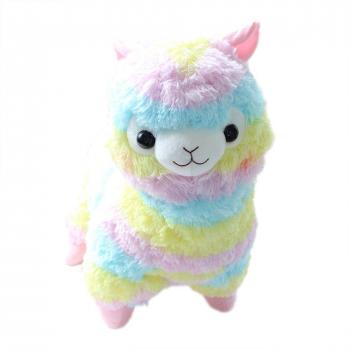Cucciolo Peluche Llama Arcobaleno Carino