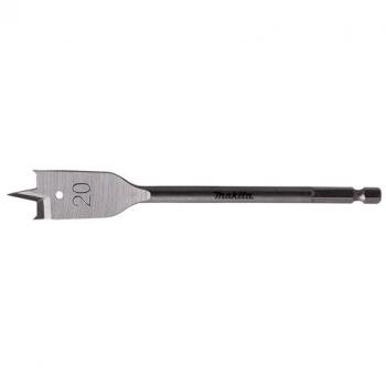 Makita 1/4 Hex Shank Flat Wood Drill Bit – 150mm Length Single Unit