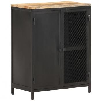 Mangowood Solid Sideboard (Black Finish) – 23.6x13.8x30.7 in