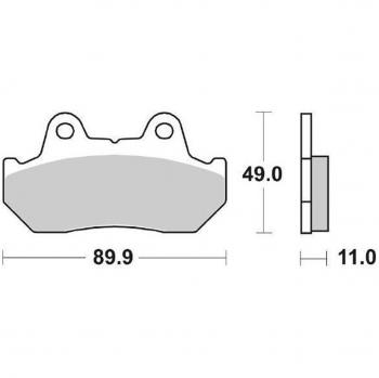 Street Ceramic Bremsbelag, Modell SBS 542HF – Premium-Traktion