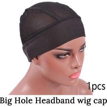 Dome Wig Cap with Headband and Wig Holder