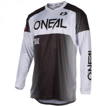 Maglia da motocross Oneal Matrix Ridewear Nero Grigio S