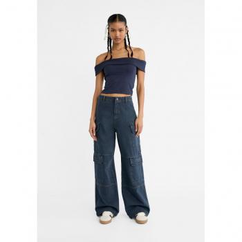 Stradivarius Cargo Pocket Trousers