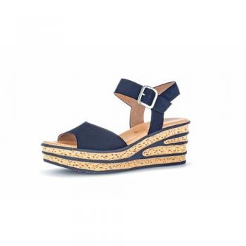 Gabor Keilabsatz Sandalen 64.651 in Blau