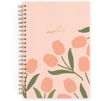 Cuaderno Charuca 200 Páginas Puntos Tulipanes