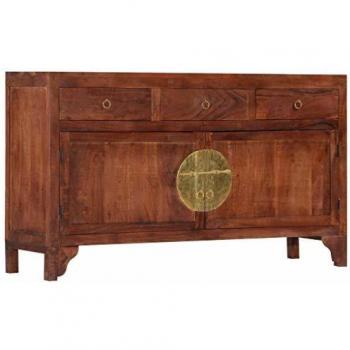 Buffet en bois d'acacia 140x40x80 cm