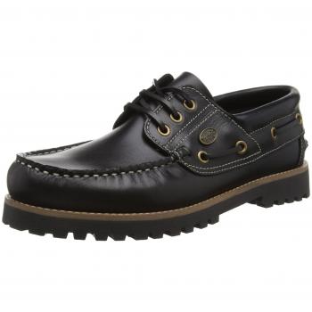 Dockers by Gerli Black 3-Eye Classic Men's Boat Shoes