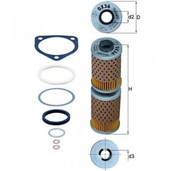 Filtro Olio Mahle OX36D