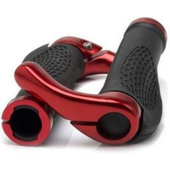 Poignées de vélo en caoutchouc et aluminium SPORTSHUB C0017