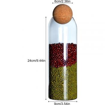 Sealed Glass Storage Jar with Cork Top
